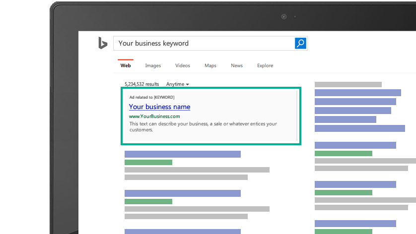 advertising channels for business - bing ads