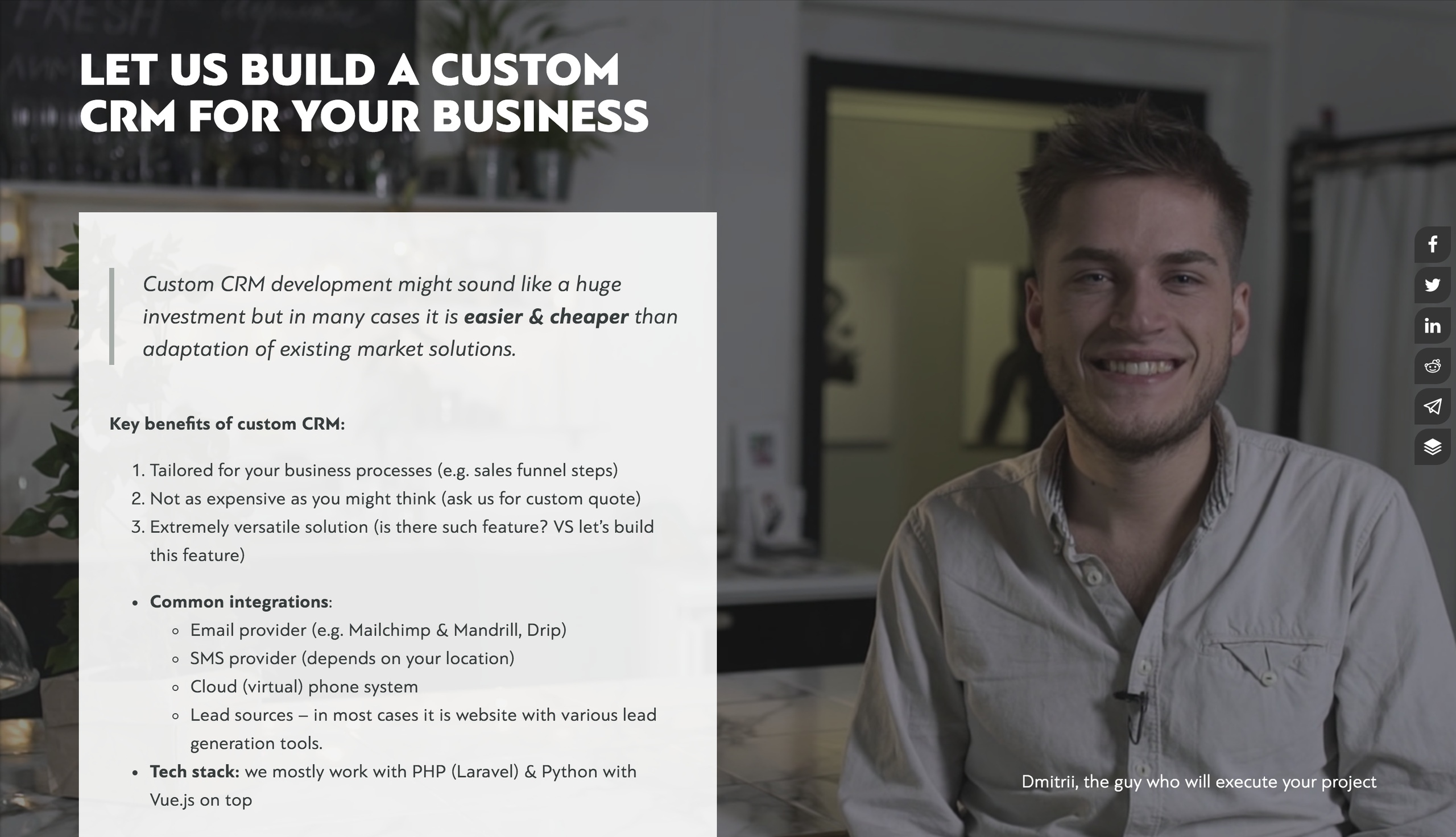 b2b sales consultant naked self promo example