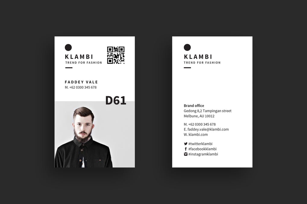 art director's pick of blogger business card #36