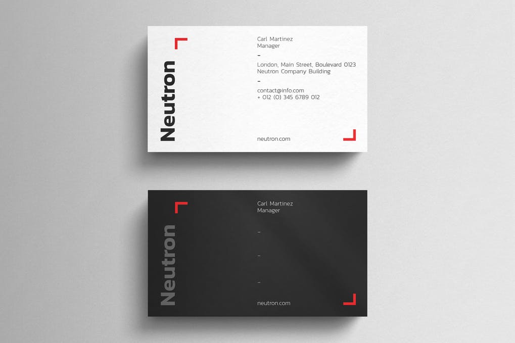 art director's pick of contractor business card #8