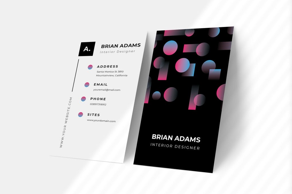 art director's pick of event planner business card #7