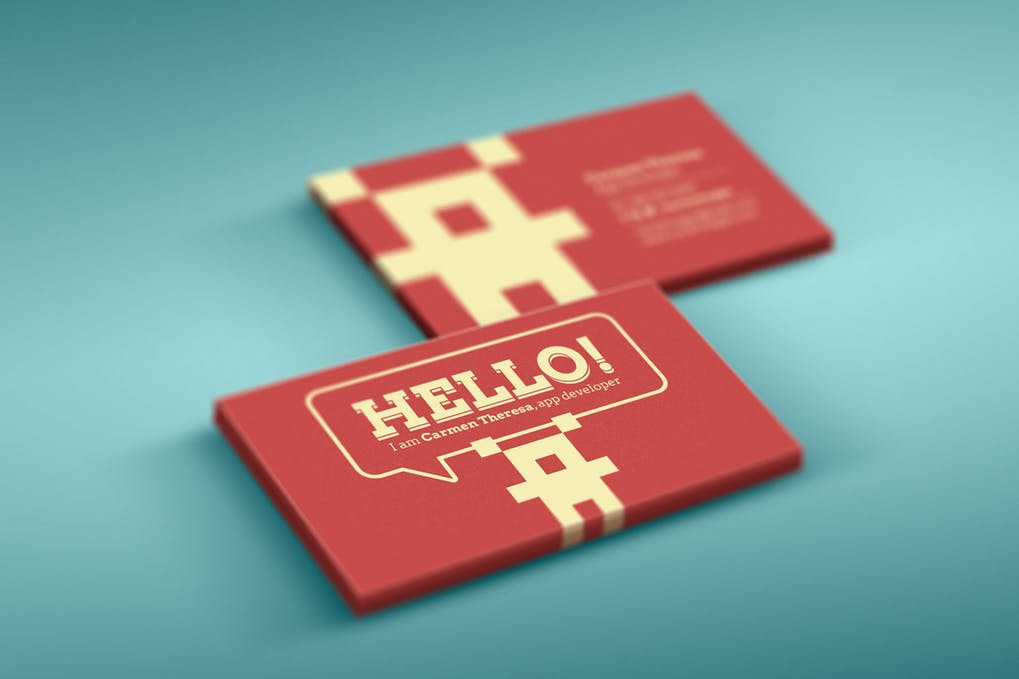 art director's pick of hipster business card #3