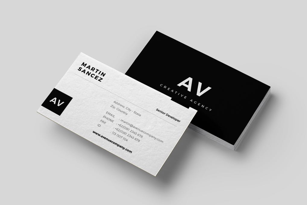 art director's pick of law firm business card #3