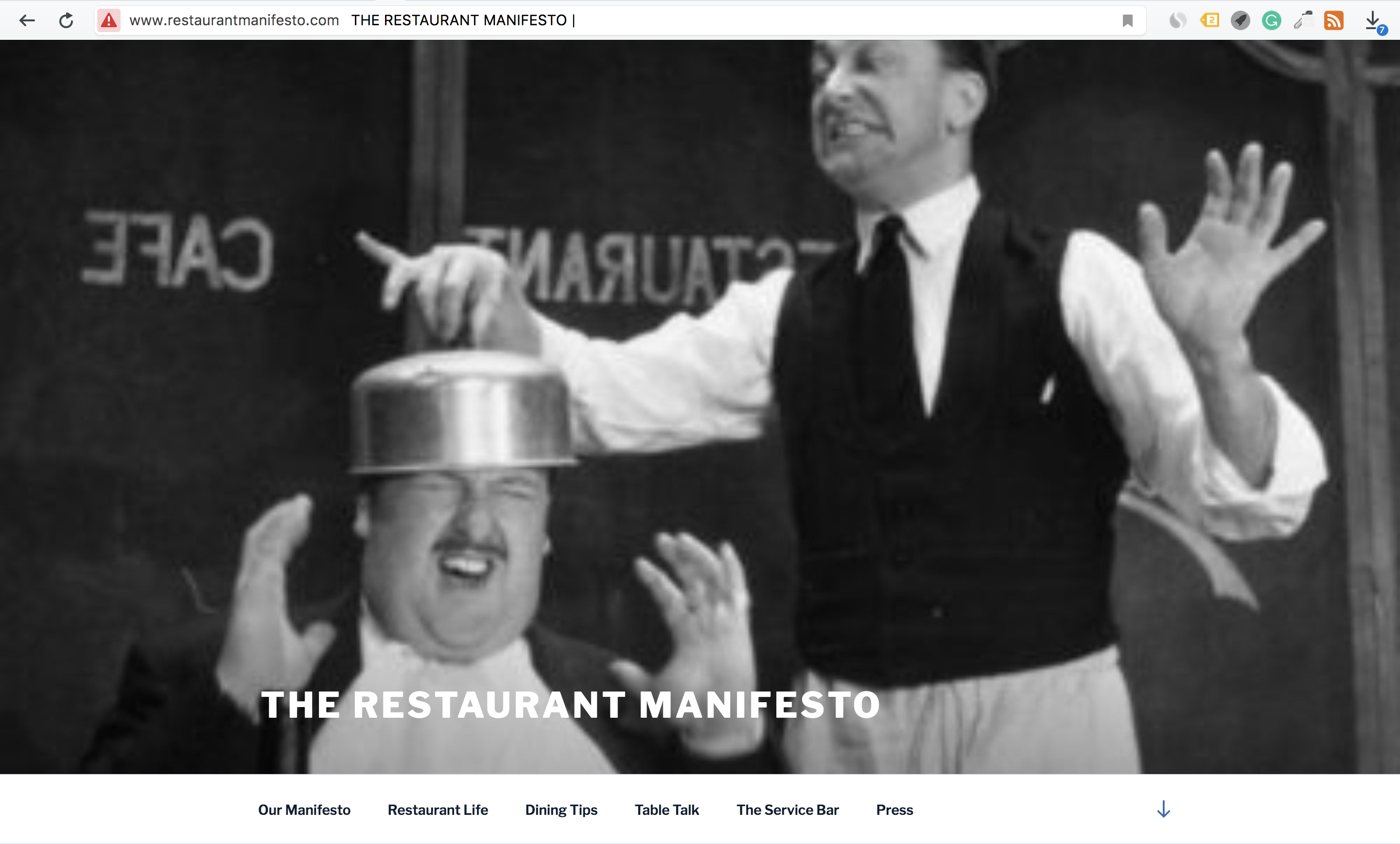 Restaurant Blogs - Restaurant Manifesto