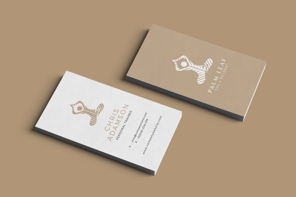 art director's pick of yoga business card #1