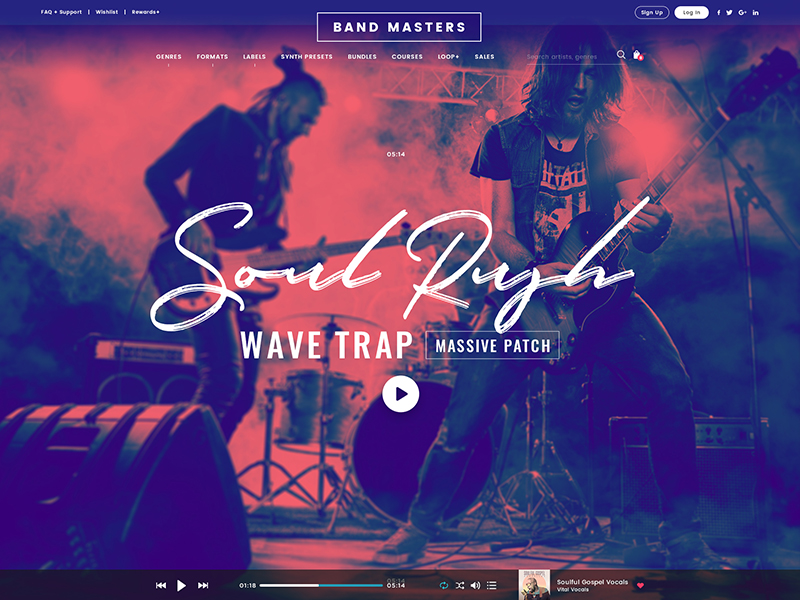 Band Website Design Example #2