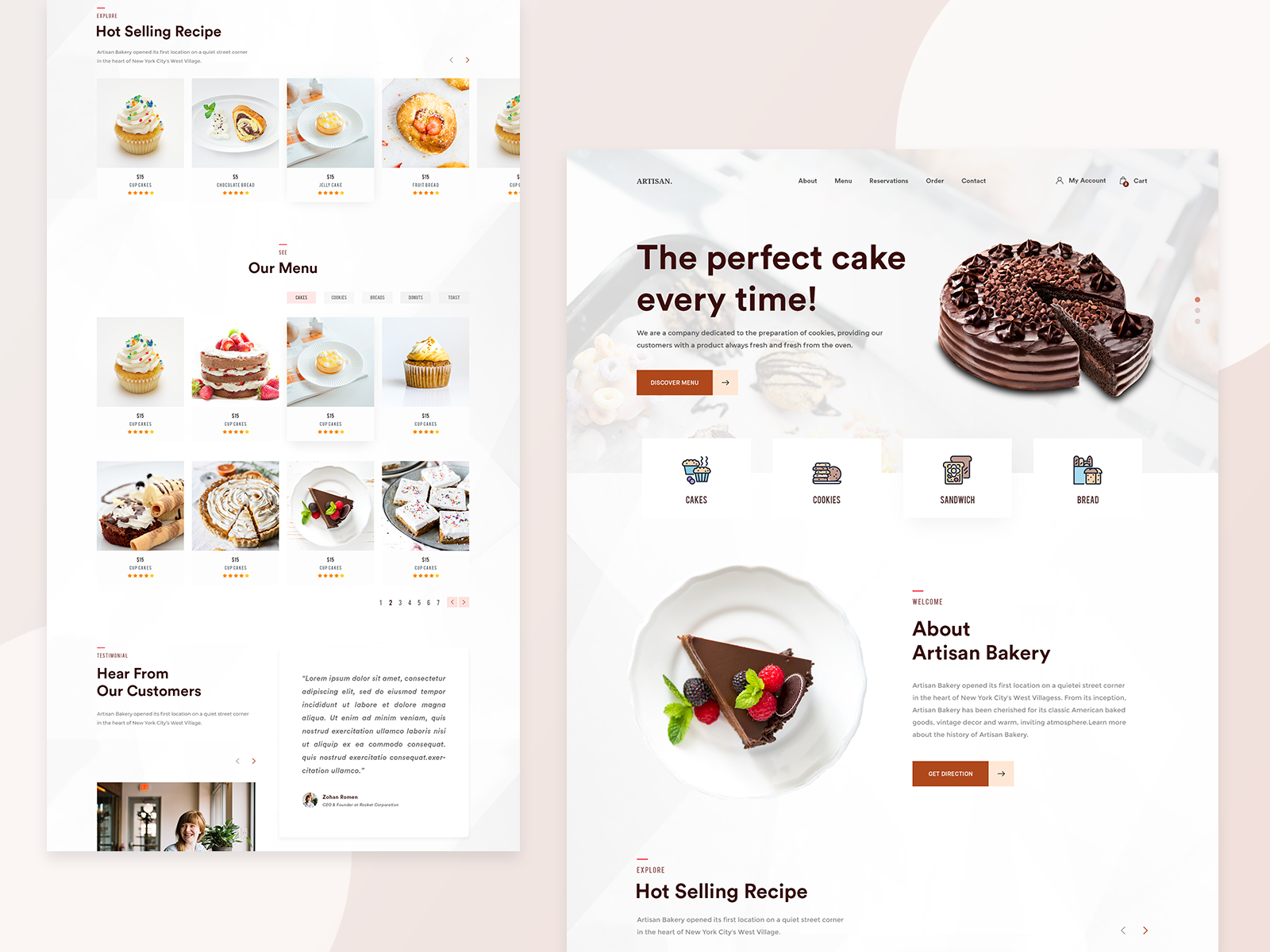 Cake Website Projects | Photos, videos, logos, illustrations and branding  on Behance