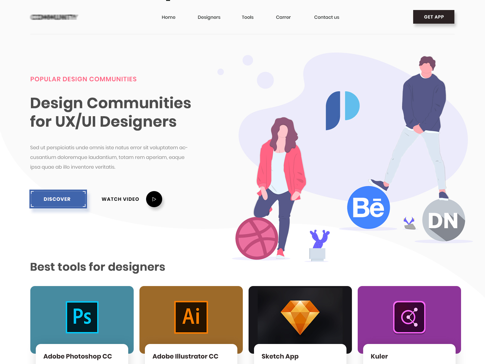 Community Website Design Example #2
