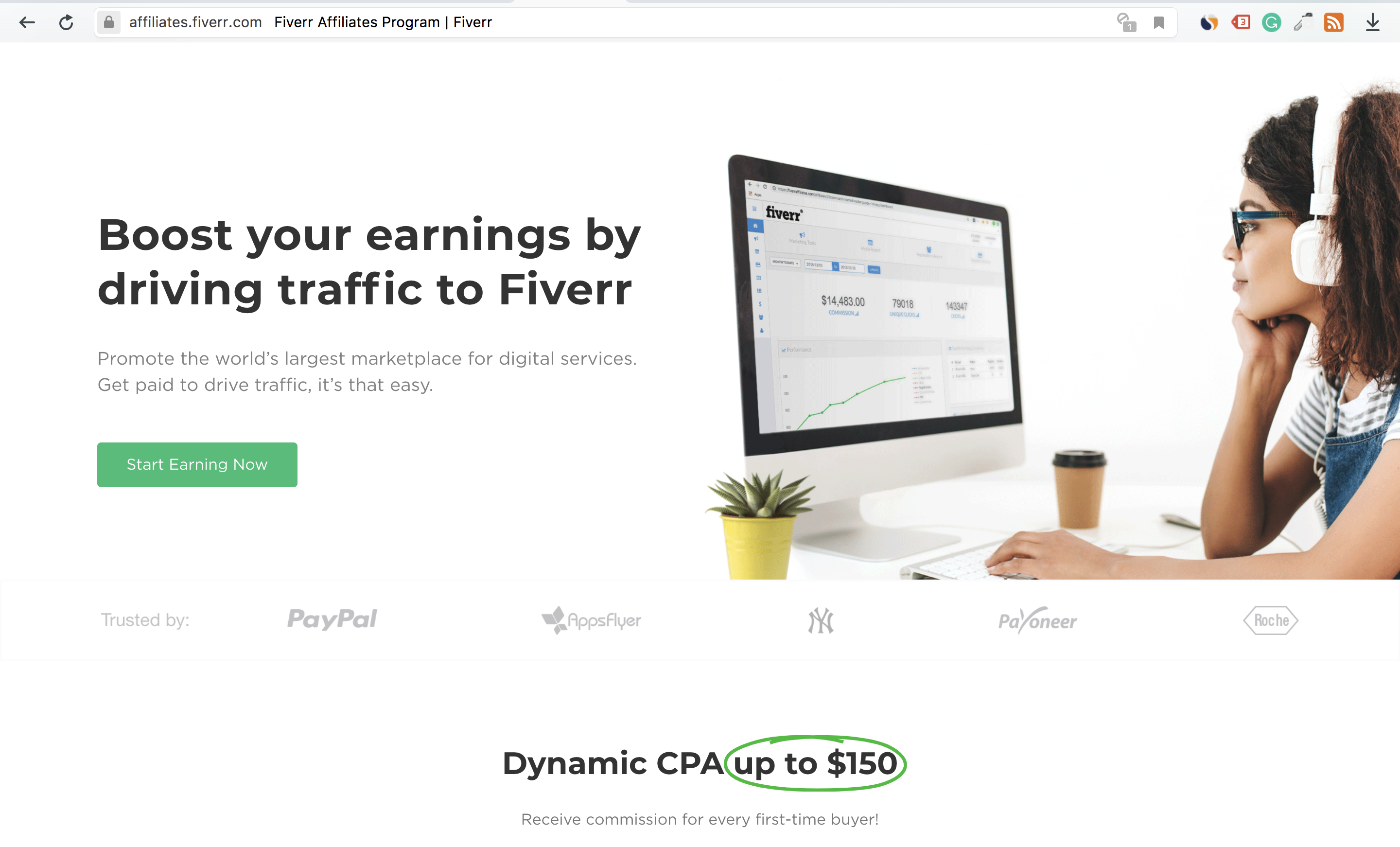 online affiliate program - Fiverr 