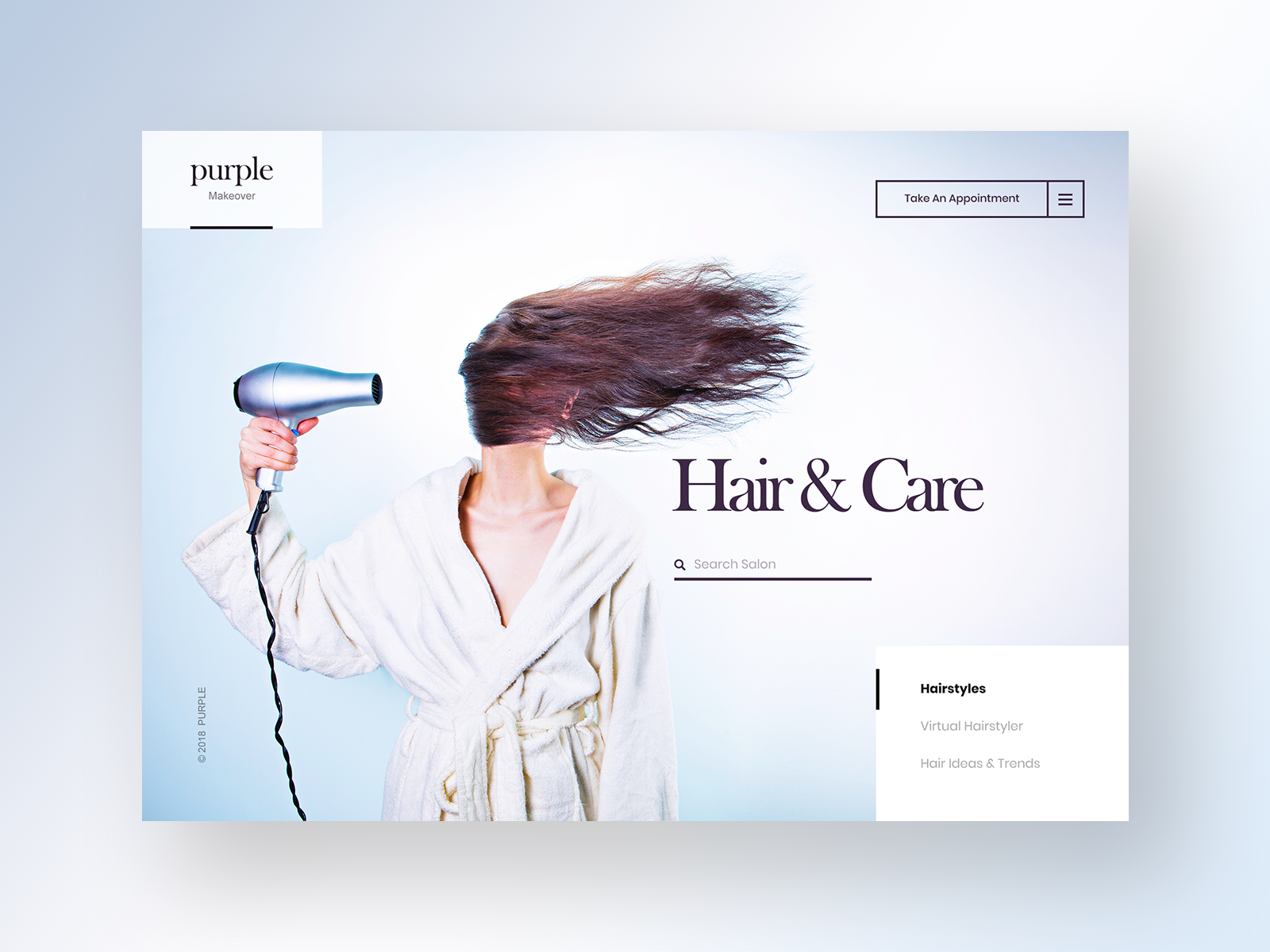 Hairstylist Website Example #2