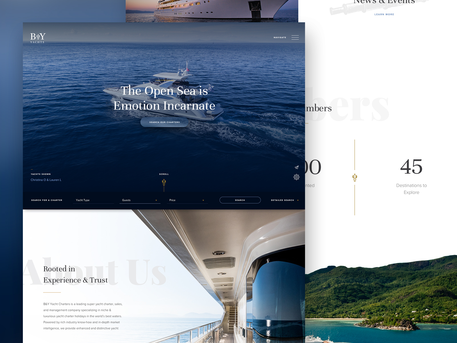 Luxury Hotel Website Design Example #1
