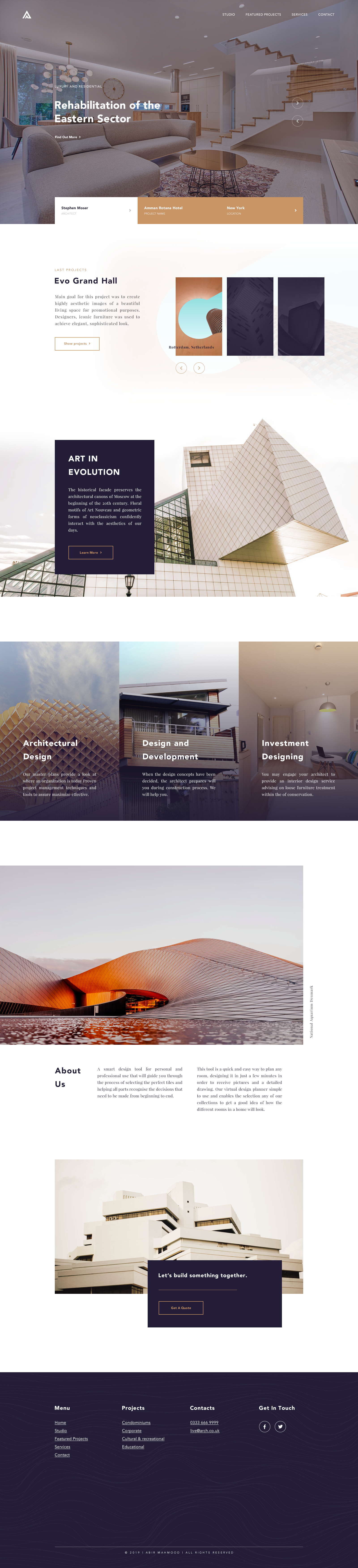 Luxury Real Estate Website Design Example #2