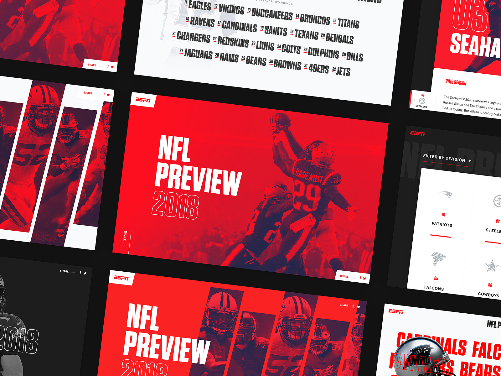 Sports Team Website Design Example #2