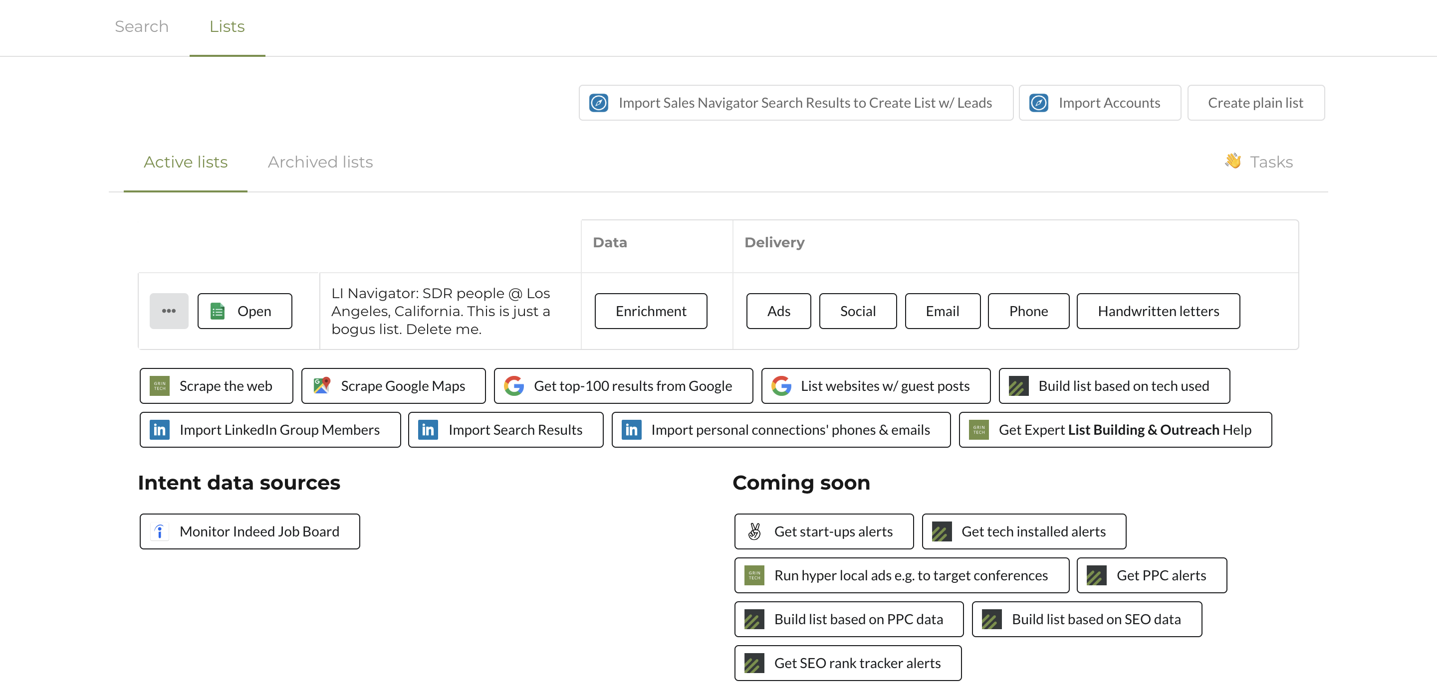 Hound @ apps.the.gt sneak peek – prospecting platform for white label lead generation